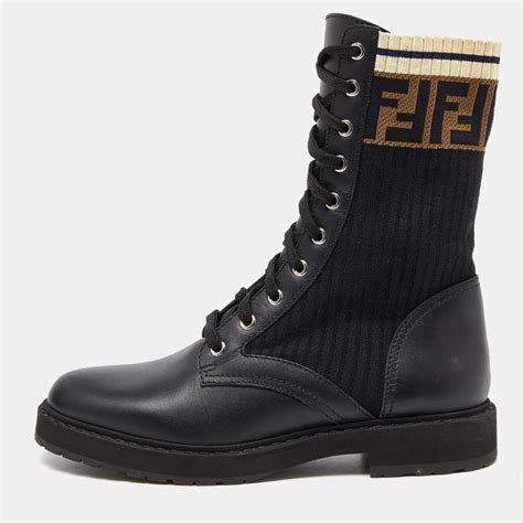 fendi rockoko sneakers used|Fendi combat boots.